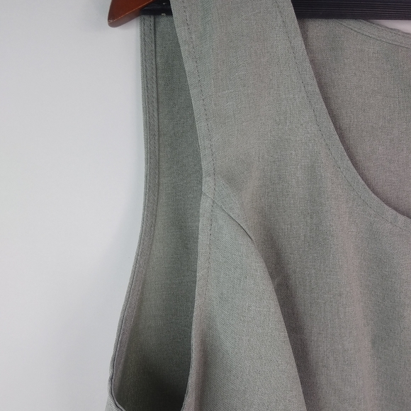 Perceptions 18W Green Sleeveless Shell Top Plus - Picture 2 of 6